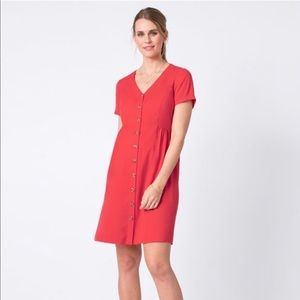 Seraphine Maternity Coral Dress